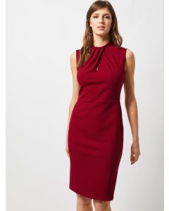 Women Red Solid Sheath Trendy Dress